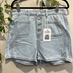 🎉 Junior’s Sz 15/16 GOGO JEANS DENIM SHORTS HIGH-RISE